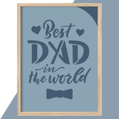 Alternative view of Best dad in the world... full color | Plakat