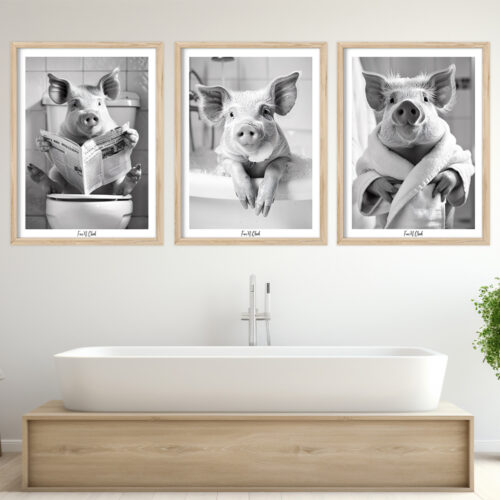 Alternative view of Fun'N Cheek Pig  | Plakat-sæt