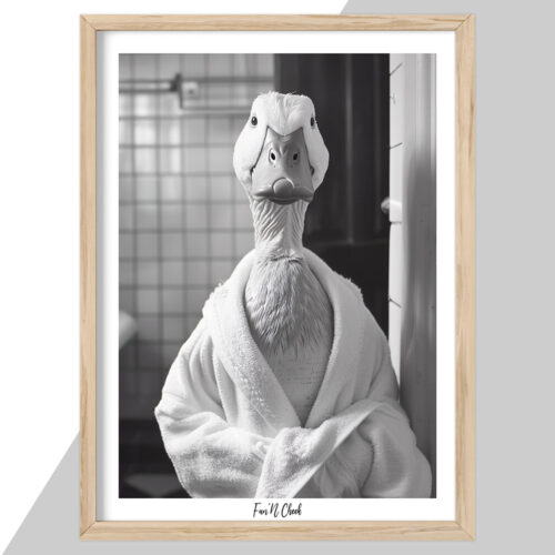 Fun'N Cheek Duck in bathrobe | Plakat - Image 2