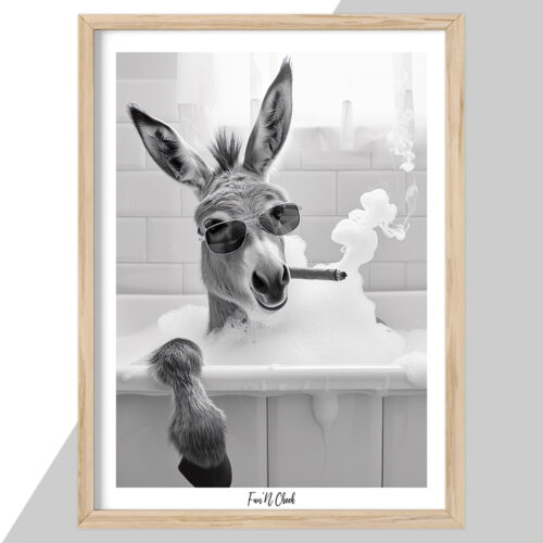 Fun'N Cheek Cool donkey rock'N roll bath | Plakat - Image 2