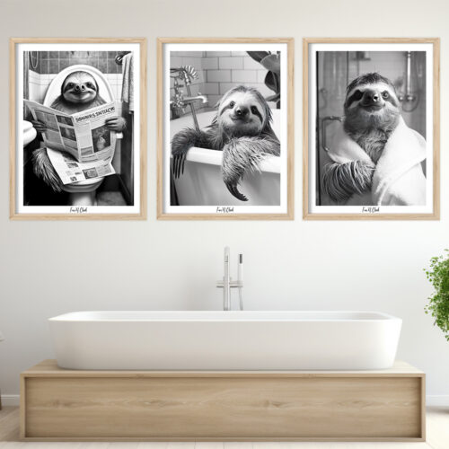Fun'N Cheek Sloth | Plakat-sæt - Image 2