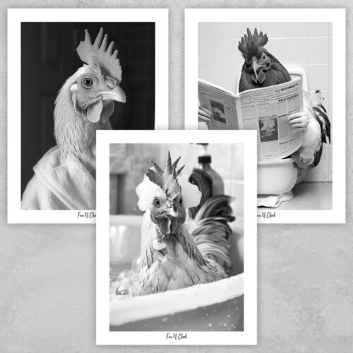 Fun'N Cheek Chicken | Plakat-sæt