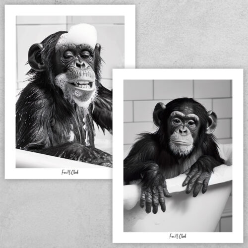 Fun'N Cheek Monkey | Plakat-sæt