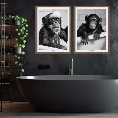 Alternative view of Fun'N Cheek Monkey | Plakat-sæt