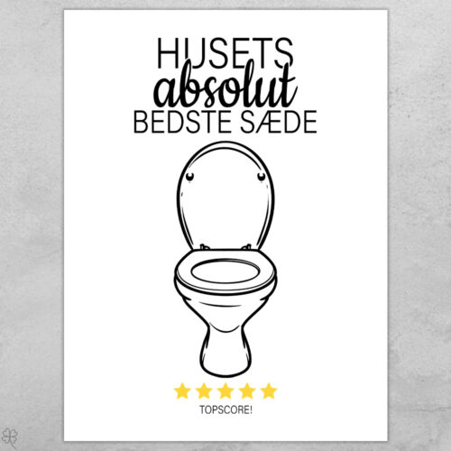 Husets absolut bedste sæde | Plakat