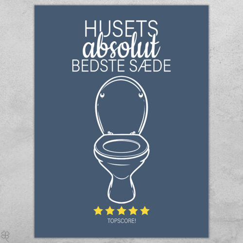 Husets absolut bedste sæde... full color  | Plakat