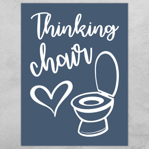 Thinking chair... full color  | Plakat