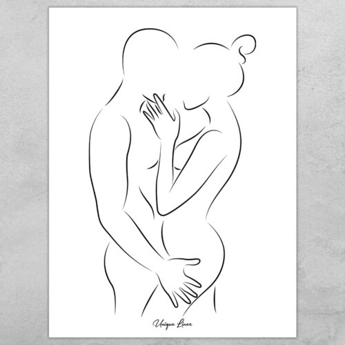 Unique Lines - Lovers #2 | Plakat