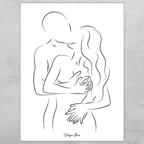 Unique Lines - Lovers #3 | Plakat