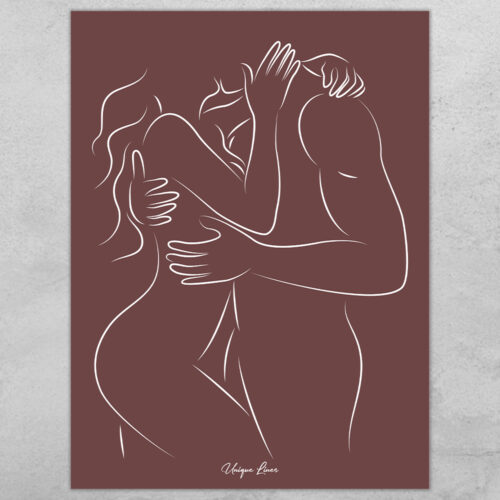 Unique Lines - Lovers #1... Full color | Plakat