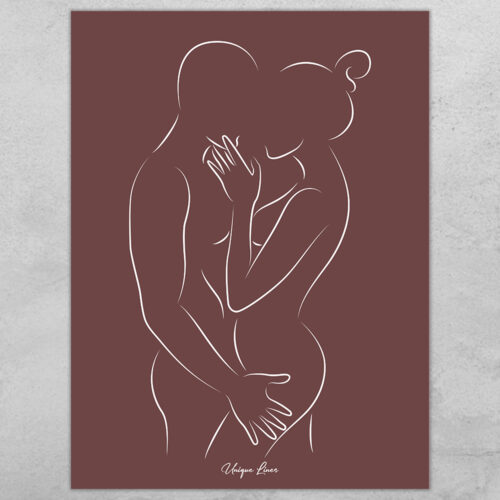 Unique Lines - Lovers #2... Full color | Plakat