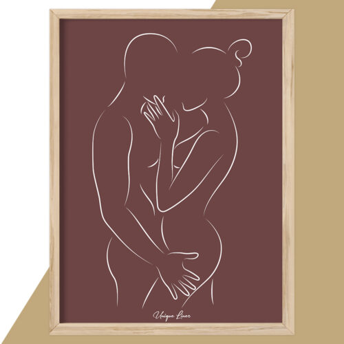 Alternative view of Unique Lines - Lovers #2... Full color | Plakat