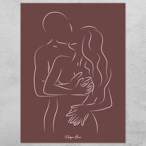 Unique Lines - Lovers #3... Full color | Plakat