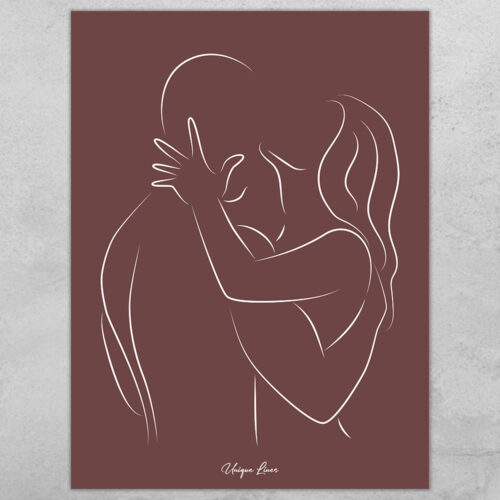 Unique Lines - Lovers #5... Full color | Plakat