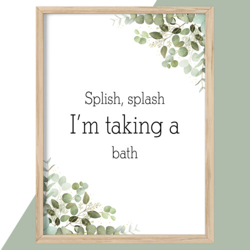 Toilet quotes - Splish, splash... | Plakat - Image 2