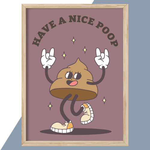 Cartoon - Have a nice poop... full color  | Plakat - Image 2