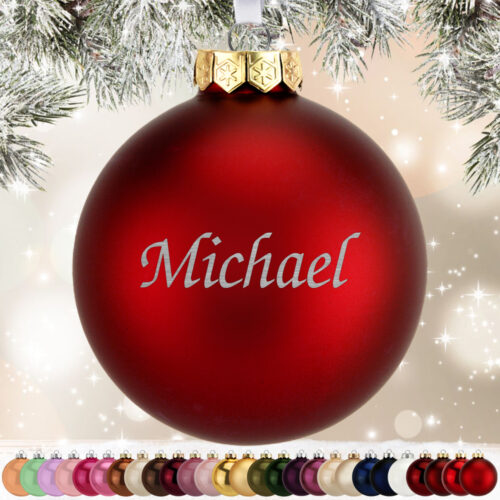 Navn #5 | Julekugle glas Ø8 cm
