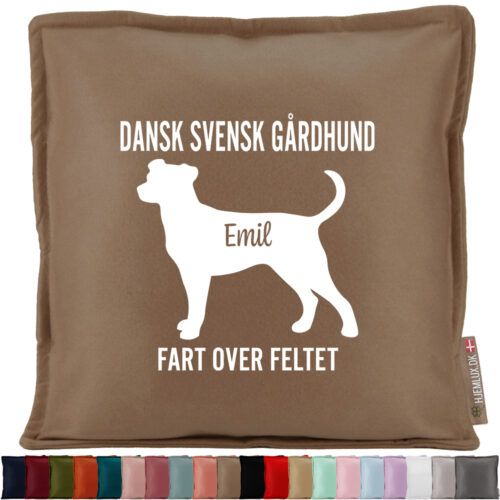 MyPets Dansk Svensk Gårdhund | Pyntepude i filt
