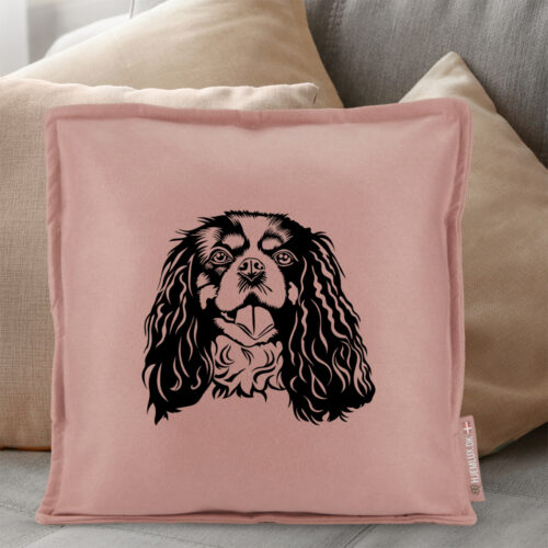 Alternative view of DogFace Cavalier King Charles Spaniel | Pyntepude i filt