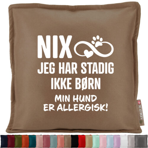 NIX jeg har stadig ikke børn – hund | Pyntepude i filt