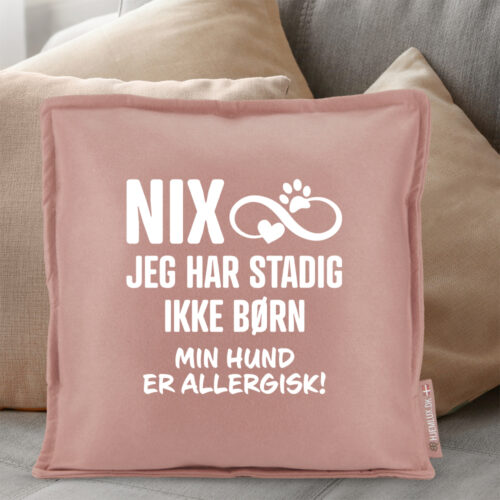 Alternative view of NIX jeg har stadig ikke børn – hund | Pyntepude i filt