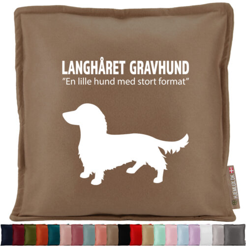 Simply Pets Langhåret Gravhund | Pyntepude i filt