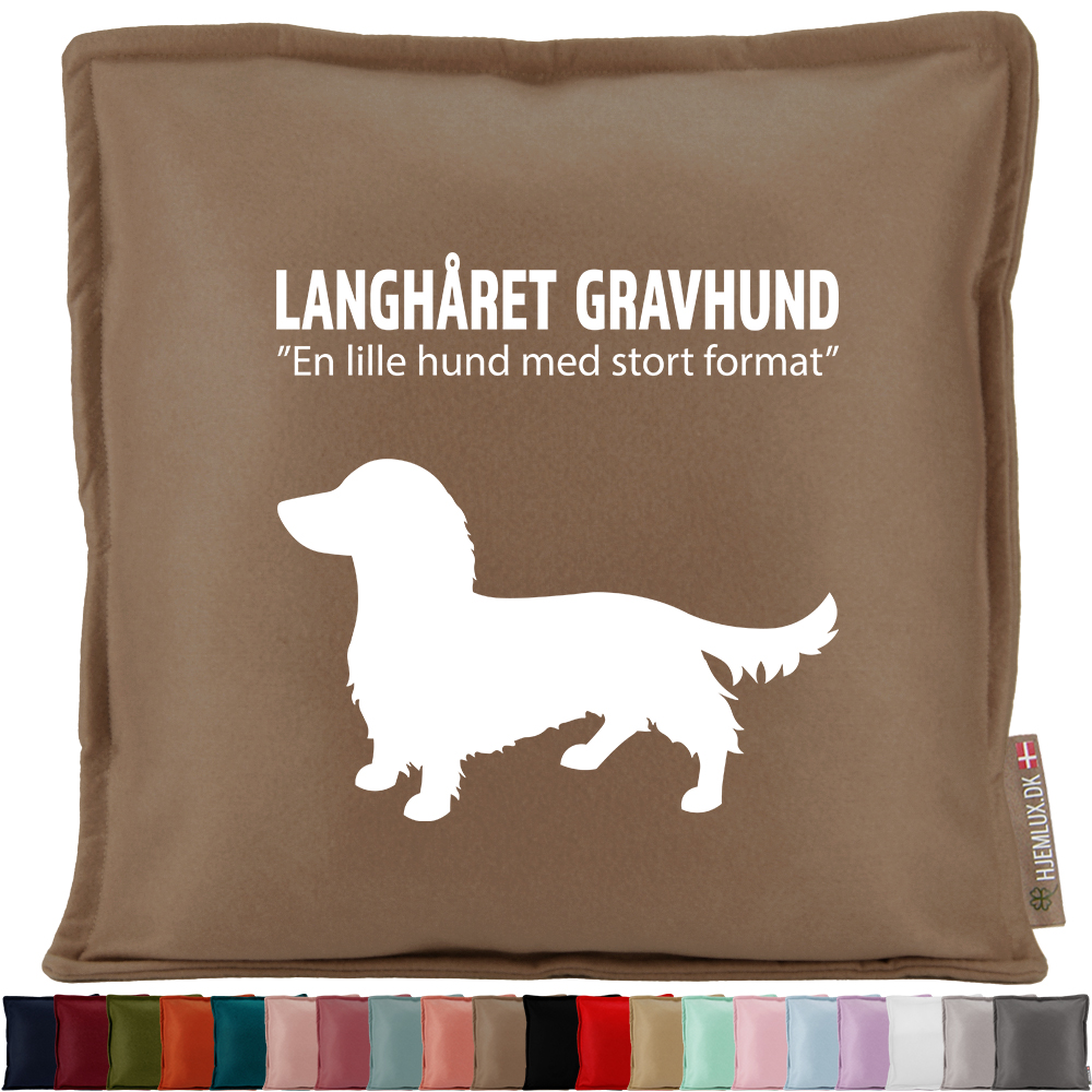 Simply Pets Langhåret Gravhund | Pyntepude i filt