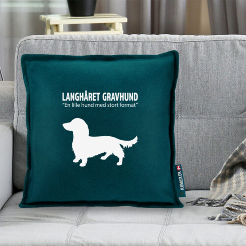 Simply Pets Langhåret Gravhund | Pyntepude i filt - Image 2