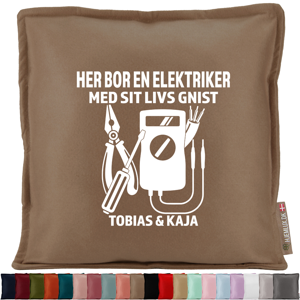 Her bor en elektriker #2 | Pyntepude i filt