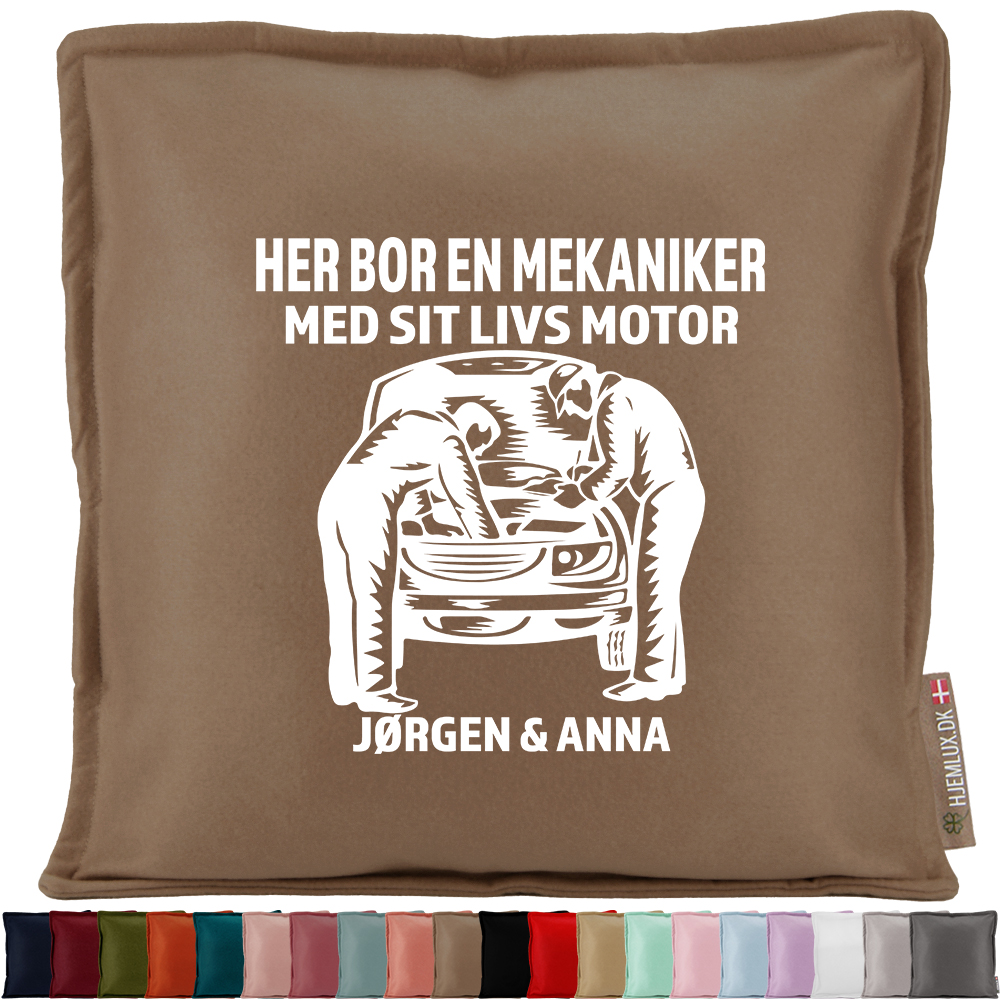 Her bor en mekaniker #2 | Pyntepude i filt