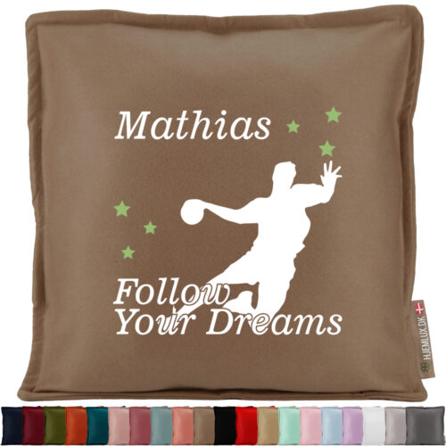 Follow Your Dreams Håndbold | Pyntepude i filt