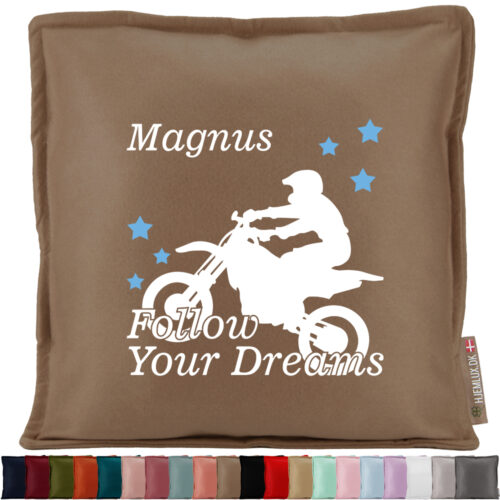 Follow Your Dreams Motorcross | Pyntepude i filt