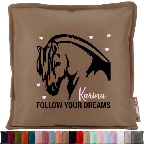 Follow Your Dreams fjordhest | Pyntepude i filt