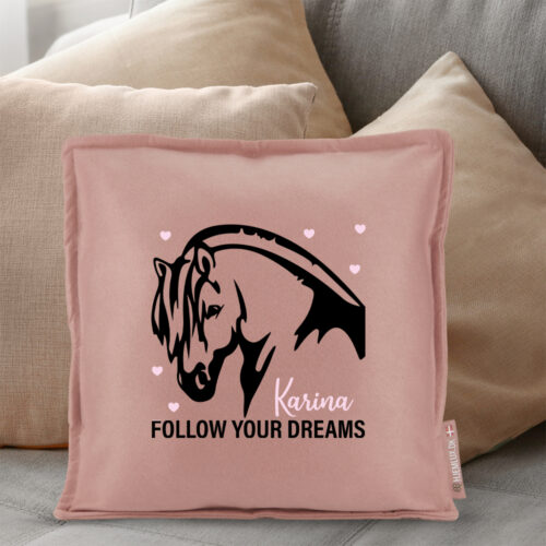 Alternative view of Follow Your Dreams fjordhest | Pyntepude i filt