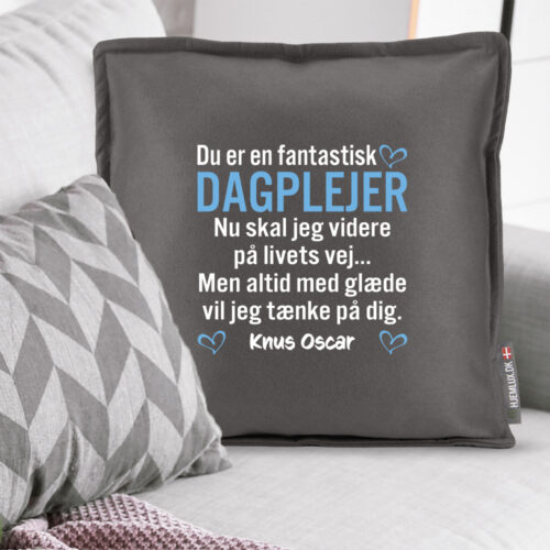 Du er en fantastisk dagplejer... | Pyntepude i filt - Image 2
