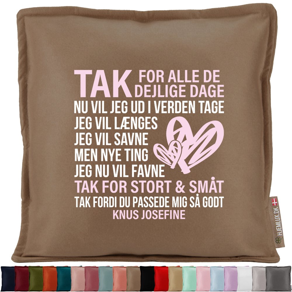 Tak for alle de dejlige dage… | Pyntepude i filt