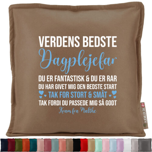 Du er fantastisk & du er rar - Dagplejefar | Pyntepude i filt