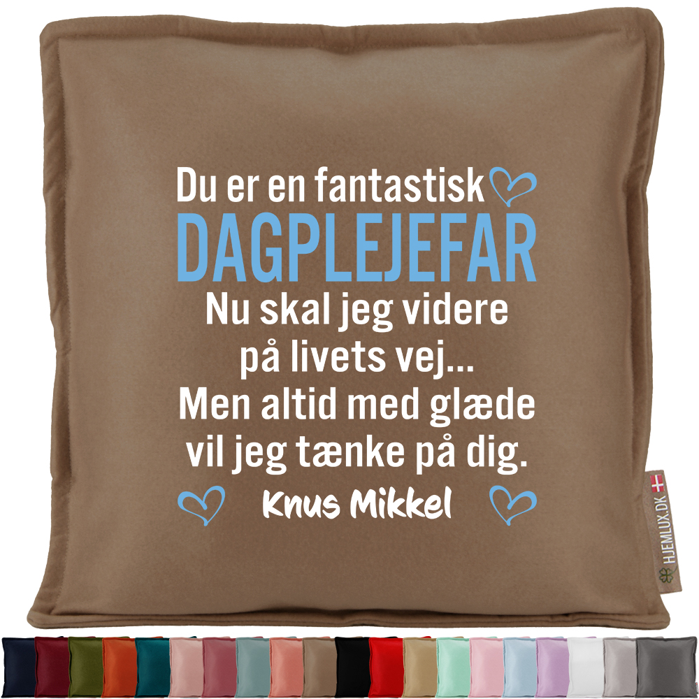 Du er en fantastisk dagplejefar... | Pyntepude i filt