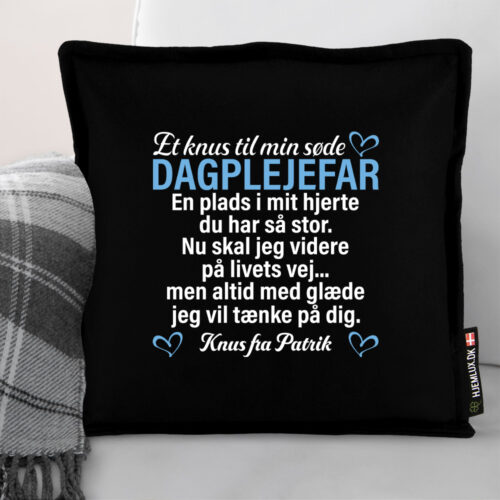 Alternative view of Et knus til min søde dagplejefar | Pyntepude i filt