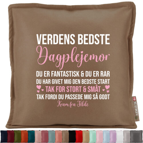 Du er fantastisk & du er rar - Dagplejemor | Pyntepude i filt