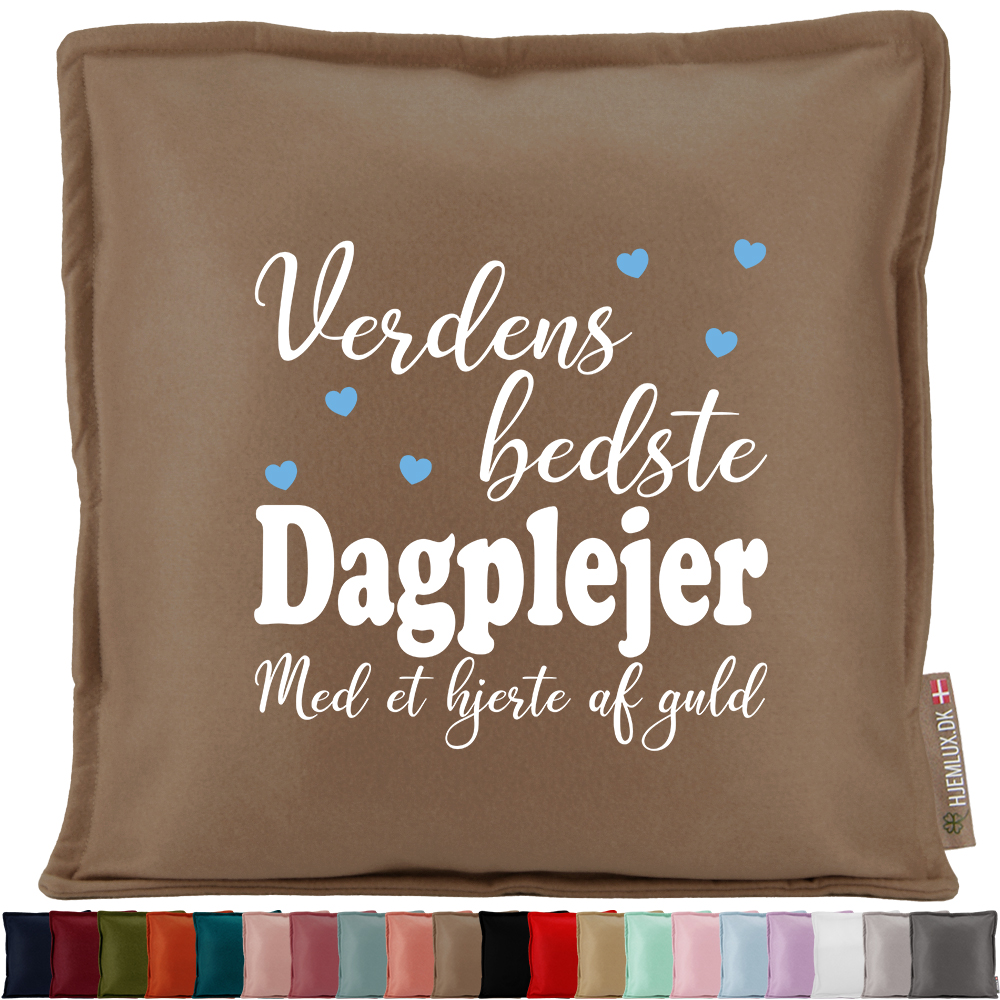 Verdens bedste dagplejer #2 | Pyntepude i filt
