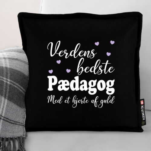 Alternative view of Verdens bedste pædagog #2 | Pyntepude i filt