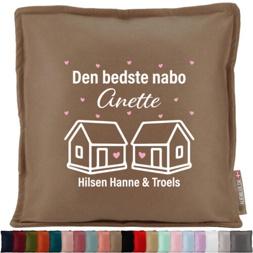 Den bedste nabo… | Pyntepude i filt