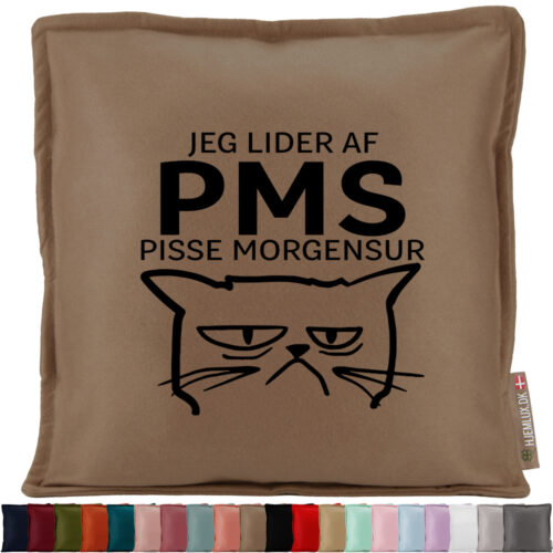 Jeg lider af PMS… | Pyntepude i filt