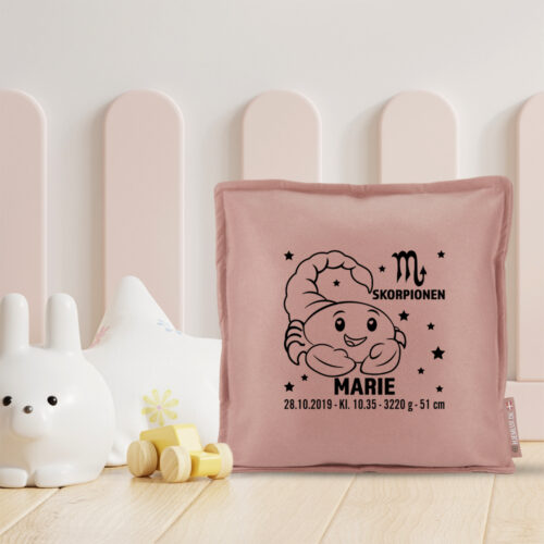 Alternative view of Stjernetegn "A little star" - Skorpionen | Pyntepude i filt