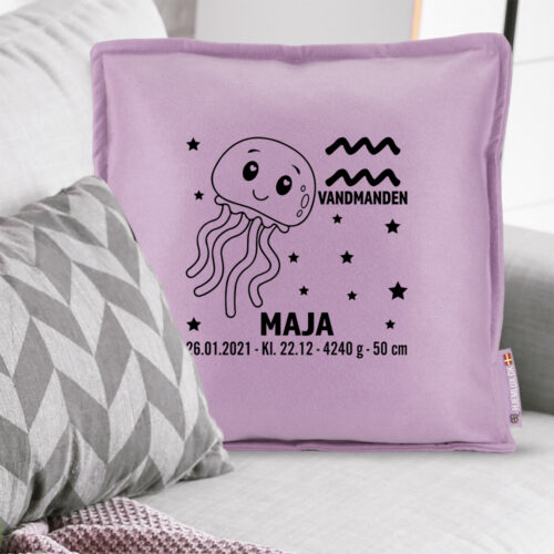 Alternative view of Stjernetegn "A little star" - Vandmanden | Pyntepude i filt