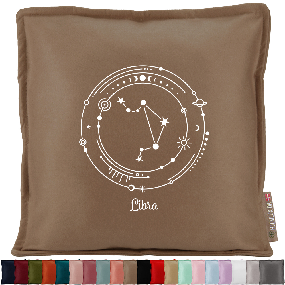 Stjernetegn "My Zodiac" - Libra (vægten) | Pyntepude i filt