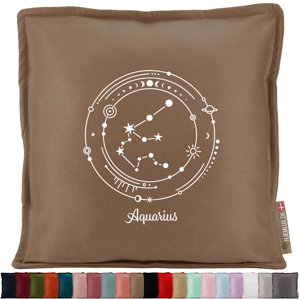Stjernetegn "My Zodiac" - Aquarius (vandmanden) | Pyntepude i filt