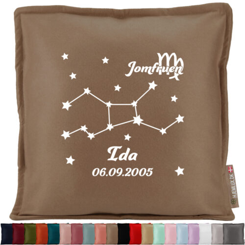 Stjernetegn "Look at the stars" - Jomfruen | Pyntepude i filt