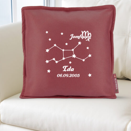 Alternative view of Stjernetegn "Look at the stars" - Jomfruen | Pyntepude i filt